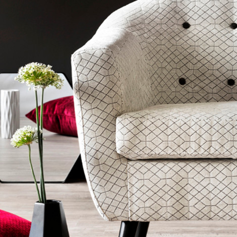 ambroisie tissu ameublement velours fauteuil et canapé casal vendu par la rime des matieres