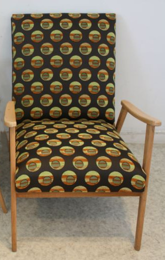 tissu bahia pour fauteuil art déco