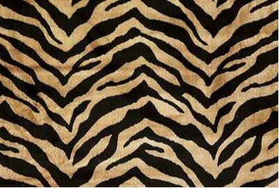 tissu ameublement velours peau de bête zèbre pour tapisser fauteuil vendus par la rime des matieres