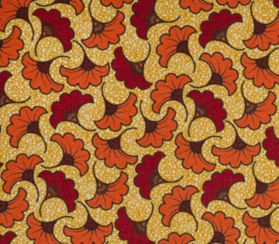 Althea  tissu ameublement lavable petit motif floral stylisé coloré effet wax de Casal, pour chaise, fauteuil, canapé et coussins, vendu par la rime des matieres, bon plan tissu frais de port offerts
