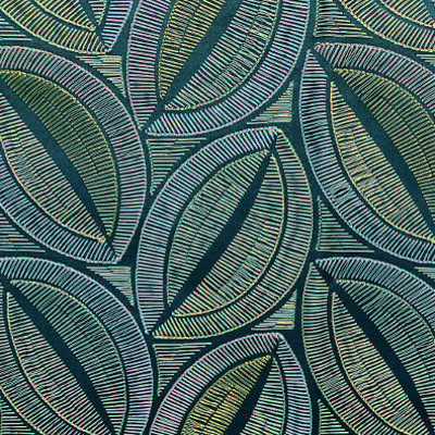 tissu ameublement Bohême design végétal style Art Déco de Casal, pour  coussins et rideaux, vendu par la rime des matieres, bon plan tissu et frais de port offerts