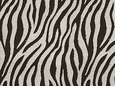 Bonao motif zèbre traité aquaclean anti tache et lavable, de Casal, pour chaise, fauteuil, canapé et rideaux, vendu par la rime des matieres, bon plan tissu et frais de port offerts