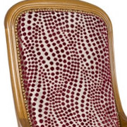 Boris tissu ameublement pois velours sur fond satiné scintillant, de Casal, pour fauteuil, canapé, rideaux et coussins grande largeur 280 cm uni et lavable, de Casal, pour chaise, fauteuil, canapé, coussins et rideaux, vendu par la rime des matieres, bon plan tissu