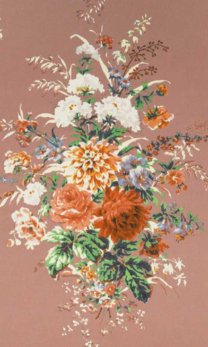 Bouquets tissu ameublement coton lavable grand motif floral , de Casal, pour chaise, fauteuil, canapé, coussins et rideaux, vendu par la rime des matieres, bon plan tissu frais de port offerts