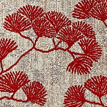 tissu ameublement Canoas aquaclean anti-tache, non feu et lavable motif végétal stylisé, de Casal, pour chaise, fauteuil et canapé, rideau et coussin, vendu par la rime des matieres, bon plan tissu et frais de port offerts
