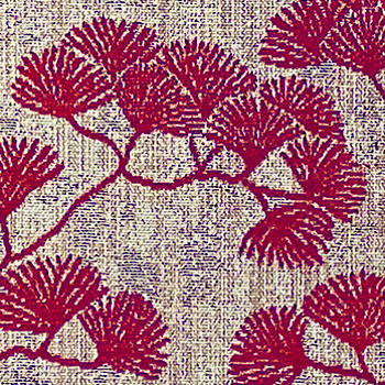 tissu ameublement Canoas aquaclean anti-tache, non feu et lavable motif végétal stylisé, de Casal, pour chaise, fauteuil et canapé, rideau et coussin, vendu par la rime des matieres, bon plan tissu et frais de port offerts