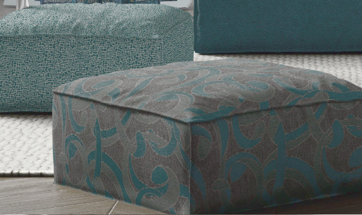 tissu ameublement Chillia aquaclean anti-tache, non feu et lavable motif graphique arabesques, de Casal, pour chaise, fauteuil et canapé, vendu par la rime des matieres, bon plan tissu et frais de port offerts