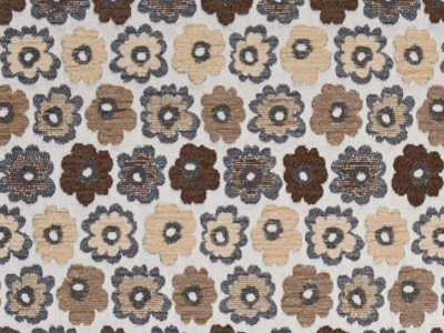 Daisy tissu d'ameublemetn motif floral stylisé effet rétro vintage de Casal, pour chaise, fauteuil, canapé, coussins et rideaux, vendu par la rime des matieres, bon plan tissu et frais de port offerts