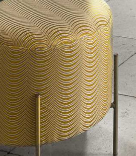 tissu ameublement Daum design graphique style Art Déco de Casal, pour chaise, fauteuil, canapé, coussins et rideaux, vendu par la rime des matieres, bon plan tissu et frais de port offerts