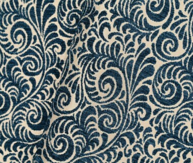 tissu ameublement DIDO grande largeur et lavable, jacquard motif arabesques ornementales, de Casal, pour chaise, fauteuil, canapé, coussins et rideaux, vendu par la rime des matieres, bon plan tissu et frais de port offerts