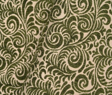 tissu ameublement DIDO grande largeur et lavable, jacquard motif arabesques ornementales, de Casal, pour chaise, fauteuil, canapé, coussins et rideaux, vendu par la rime des matieres, bon plan tissu et frais de port offerts