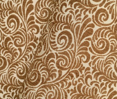 tissu ameublement DIDO grande largeur et lavable, jacquard motif arabesques ornementales, de Casal, pour chaise, fauteuil, canapé, coussins et rideaux, vendu par la rime des matieres, bon plan tissu et frais de port offerts