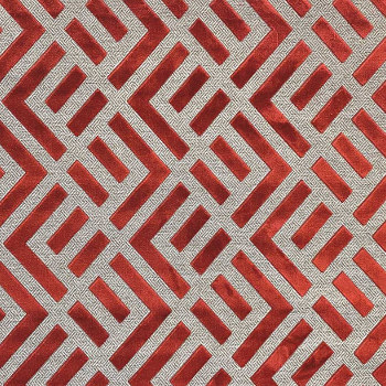 tissu ameublement Dojo, motif graphique velours sur fond tissé, de Casal, pour chaise, fauteuil et canapé, vendu par la rime des matieres, bon plan tissu et frais de port offerts