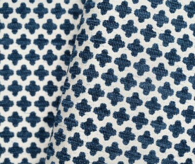 tissu ameublement ENEE grande largeur et lavable, jacquard motif graphique, de Casal, pour chaise, fauteuil, canapé, coussins et rideaux, vendu par la rime des matieres, bon plan tissu et frais de port offerts