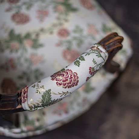 tissu ameublement Fontenay design  floral  végétal, de Casal, pour chaise, fauteuil, canapé, coussins et rideaux, vendu par la rime des matieres, bon plan tissu et frais de port offerts