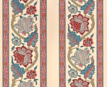 Gondelour  tissu ameublement coton lavable design rayure florale végétale, de Casal, pour chaise, fauteuil, canapé, coussins et rideaux, vendu par la rime des matieres, bon plan tissu frais de port offerts