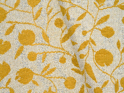 tissu ameublement Granado aquaclean anti-tache, non feu  et lavable motif floral stylisé bicolore, de Casal, pour chaise, fauteuil et canapé, rideau et coussin, vendu par la rime des matieres, bon plan tissu et frais de port offerts