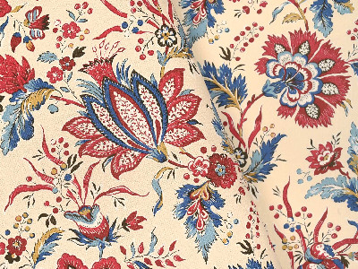 Gujarat  tissu ameublement lavable design floral végétal élégant, de Casal, pour chaise, fauteuil, canapé, coussins et rideaux, vendu par la rime des matieres, bon plan tissu frais de port offerts