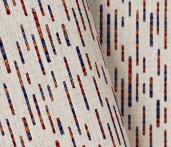 Harry  tissu ameublement petit design graphique coloré  de Casal, pour chaise, fauteuil, canapé et coussins, vendu par la rime des matieres, bon plan tissu frais de port offerts