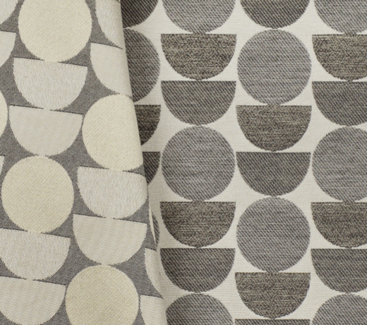 Hélios tissu ameublement jacquard petit motif vintage reversible, de casal, pour chaise, fauteuil, canapé, rideau et coussinss, vendu par la rime des matieres, bon plan tissu et frais de port offerts