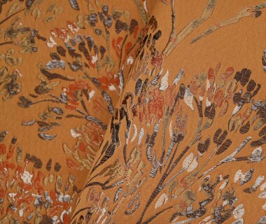 tissu ameublement KODAMA jacquard broché motif végétal, de Casal, pour chaise, fauteuil, canapé, coussins et rideaux, vendu par la rime des matieres, bon plan tissu et frais de port offerts