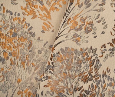 tissu ameublement KODAMA jacquard broché motif végétal, de Casal, pour chaise, fauteuil, canapé, coussins et rideaux, vendu par la rime des matieres, bon plan tissu et frais de port offerts