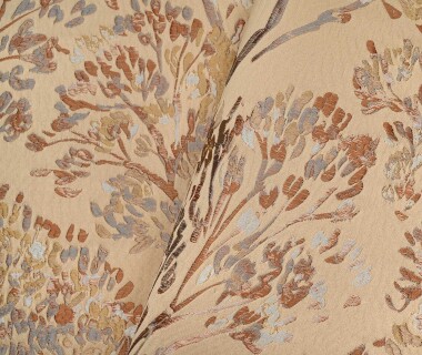 tissu ameublement KODAMA jacquard broché motif végétal, de Casal, pour chaise, fauteuil, canapé, coussins et rideaux, vendu par la rime des matieres, bon plan tissu et frais de port offerts