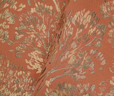 tissu ameublement KODAMA jacquard broché motif végétal, de Casal, pour chaise, fauteuil, canapé, coussins et rideaux, vendu par la rime des matieres, bon plan tissu et frais de port offerts