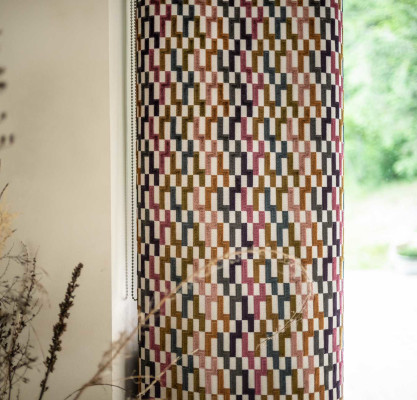 Lithos tissu ameublement écologique de Casal,  motif graphique velours sur fond toile, pour chaise, fauteuil, canapé, coussins, rideaux, vendu par la rime des matieres, bon plan tissu et frais de port offerts