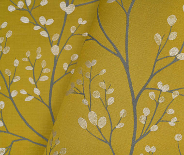 tissu ameublement MAIKO design végétal stylisé bicolore effet soie, de Casal, pour chaise, fauteuil, canapé, coussins et rideaux, vendu par la rime des matieres, bon plan tissu et frais de port offerts