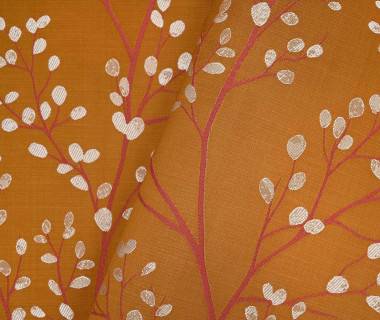 tissu ameublement MAIKO design végétal stylisé bicolore effet soie, de Casal, pour chaise, fauteuil, canapé, coussins et rideaux, vendu par la rime des matieres, bon plan tissu et frais de port offerts