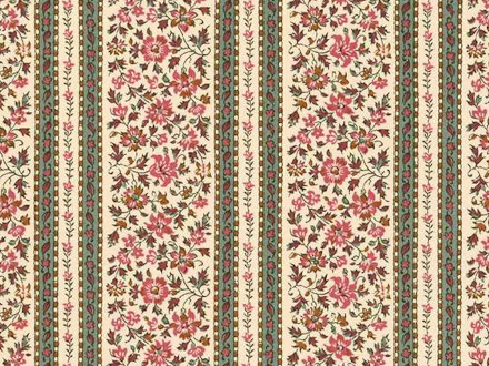 Marquise  tissu ameublement coton lavable rayures ornementales petits motifs floraux végétaux colorés, de Casal, pour chaise, fauteuil, canapé, coussins et rideaux, vendu par la rime des matieres, bon plan tissu frais de port offerts
