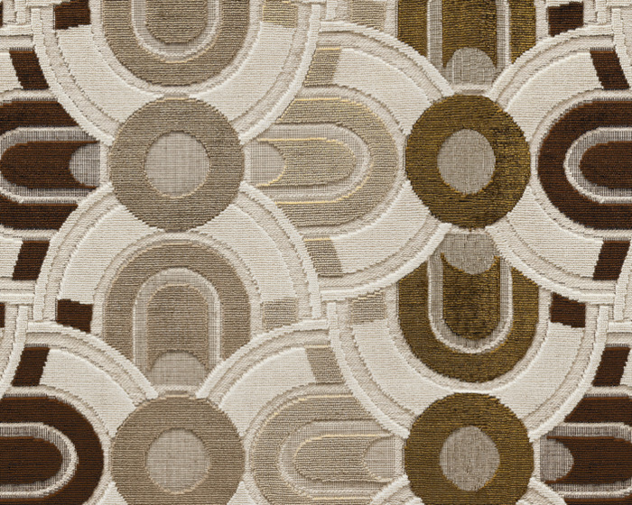 tissu ameublement Mistinguett Jourvelours motif graphique Art Déco de Casal, pour chaise, fauteuil, canapé et coussins, vendu par la rime des matieres, bon plan tissu frais de port offerts