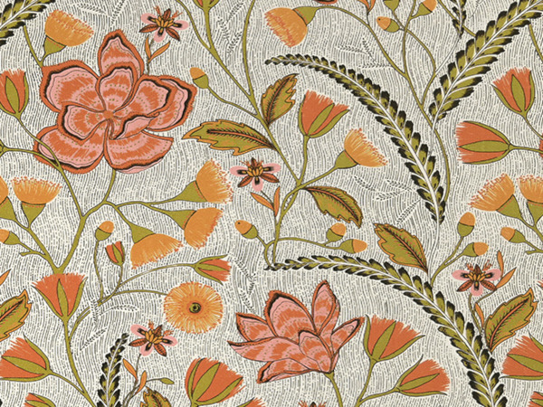 Nature Imaginaire  tissu ameublement lavable design monde végétal fantastique de Casal, pour chaise, fauteuil, canapé, coussins et rideaux, vendu par la rime des matieres, bon plan tissu frais de port offerts