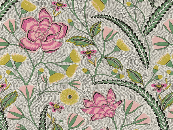 Nature Imaginaire tissu ameublement lavable design monde végétal fantastique de Casal, pour chaise, fauteuil, canapé, coussins et rideaux, vendu par la rime des matieres, bon plan tissu frais de port offerts