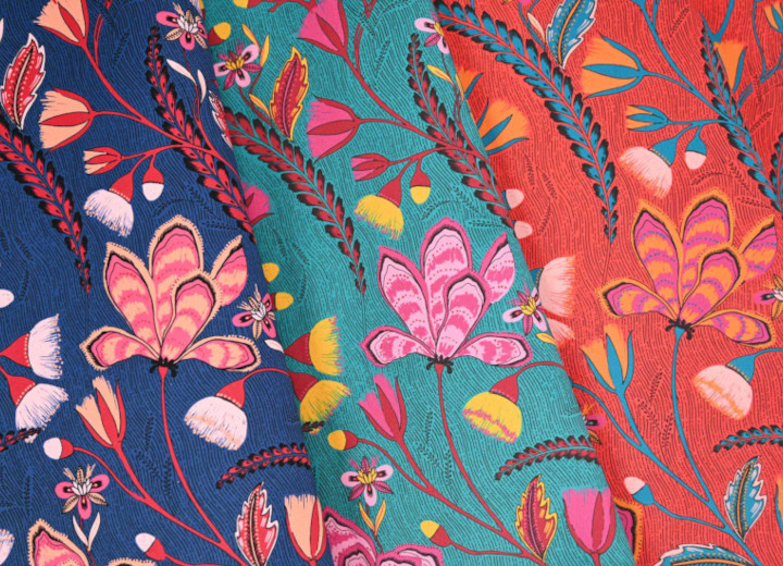 Nature Imaginaire  Velours tissu ameublement lavable design monde végétal fantastique de Casal, pour chaise, fauteuil, canapé, coussins et rideaux, vendu par la rime des matieres, bon plan tissu frais de port offerts