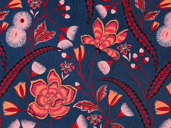 Nature Imaginaire Velours tissu ameublement lavable design monde végétal fantastique de Casal, pour chaise, fauteuil, canapé, coussins et rideaux, vendu par la rime des matieres, bon plan tissu frais de port offerts