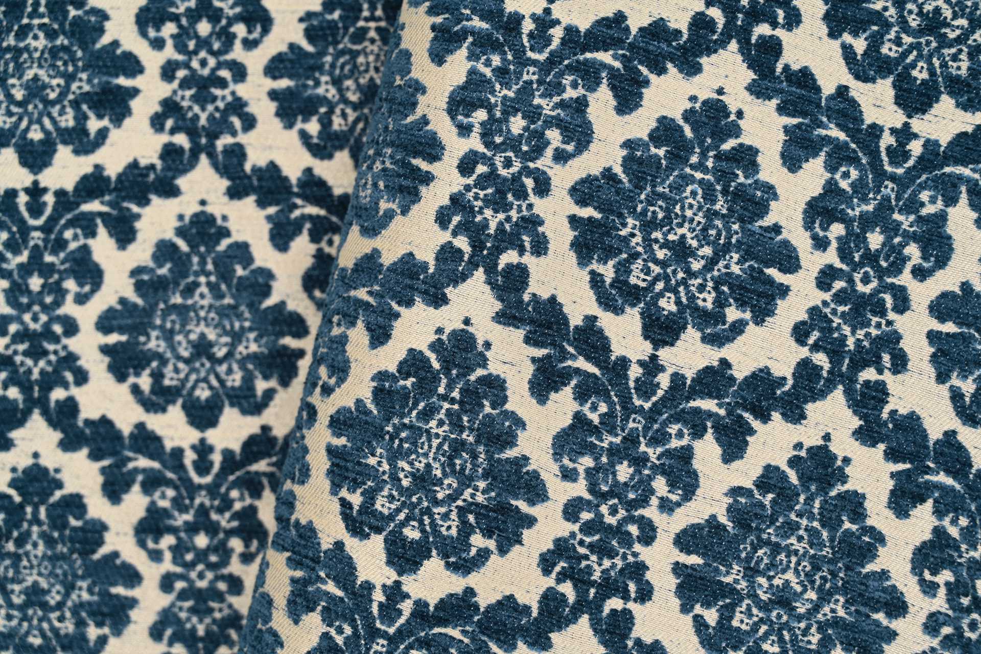 tissu ameublement ORFEO grande largeur et lavable, jacquard motif ornemental, de Casal, pour chaise, fauteuil, canapé, coussins et rideaux, vendu par la rime des matieres, bon plan tissu et frais de port offerts