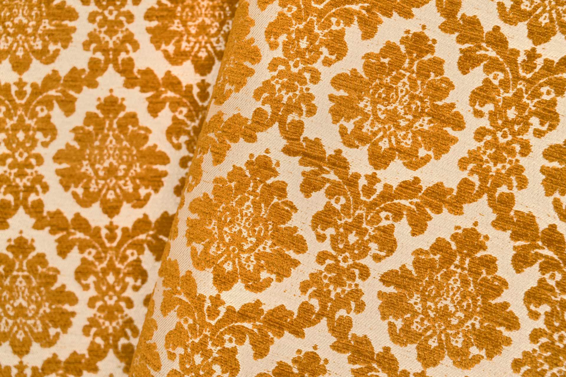 tissu ameublement ORFEO grande largeur et lavable, jacquard motif ornemental, de Casal, pour chaise, fauteuil, canap, coussins et rideaux, vendu par la rime des matieres, bon plan tissu et frais de port offerts