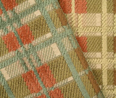 Oxford tissu ameublement motif carreau style tartan écossais de Casal,  pour chaise, fauteuil et canapé, rideau et coussin, vendu par la rime des matieres, bon plan tissu et frais de port offerts