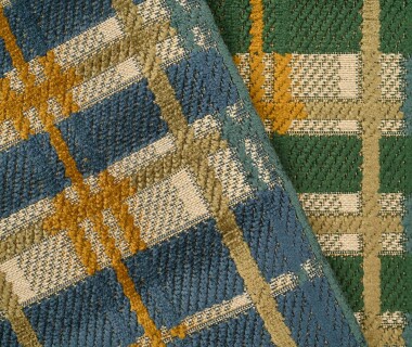 Oxford tissu ameublement motif carreau style tartan écossais de Casal,  pour chaise, fauteuil et canapé, rideau et coussin, vendu par la rime des matieres, bon plan tissu et frais de port offerts