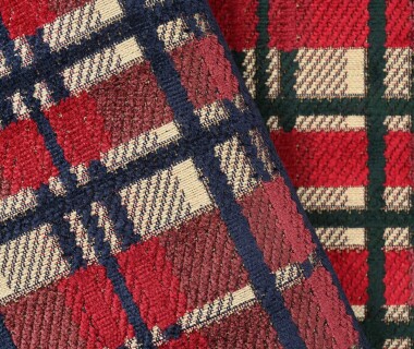 Oxford tissu ameublement motif carreau style tartan cossais de Casal,  pour chaise, fauteuil et canap, rideau et coussin, vendu par la rime des matieres, bon plan tissu et frais de port offerts