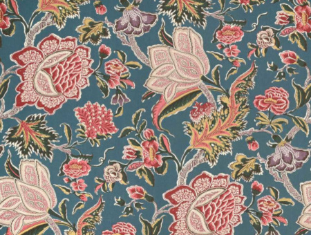 Pondichery  tissu ameublement coton lavable design floral végétal  imaginaire, de Casal, pour chaise, fauteuil, canapé, coussins et rideaux, vendu par la rime des matieres, bon plan tissu frais de port offerts