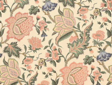Pondichery  tissu ameublement coton lavable design floral végétal  imaginaire, de Casal, pour chaise, fauteuil, canapé, coussins et rideaux, vendu par la rime des matieres, bon plan tissu frais de port offerts