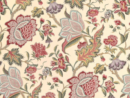 Pondichery  tissu ameublement coton lavable design floral végétal  imaginaire, de Casal, pour chaise, fauteuil, canapé, coussins et rideaux, vendu par la rime des matieres, bon plan tissu frais de port offerts
