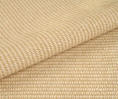 Raphia tissu ameublement de Casal, pour intérieur et extérieur, uni texturé, non feu et anti-taches, très résistant,  pour chaise, fauteuil, canapé, coussins, mobilier de jardin et bord de piscine , vendu par la rime des matieres, bon plan tissu et frais de port offerts