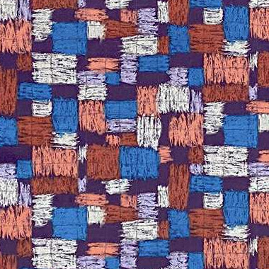 tissu ameublement Rencontre de Casal, style aquarelle colorée, souple et doux, pour chaise, fauteuil, canapé, coussins et rideaux, vendu par la rime des matieres, bon plan tissu et frais de port offerts