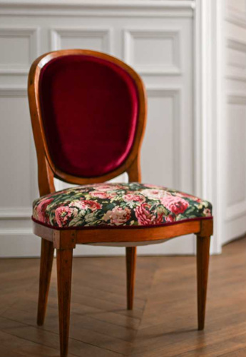 Roseraie  tissu ameublement lavable design bouquets de roses, de Casal, pour chaise, fauteuil, canapé, coussins et rideaux, vendu par la rime des matieres, bon plan tissu frais de port offerts