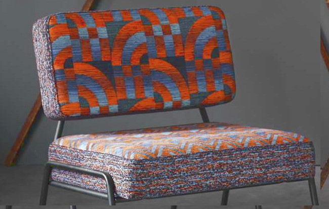  tissu St Quentin  style Art Déco de Casal, pour chaise, fauteuil, canapé et coussins, vendu par la rime des matieres, bon plan tissu frais de port offerts