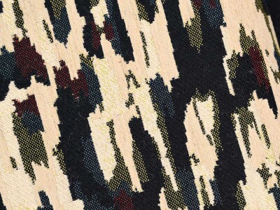 Tempera tissu ameublement de Casal, jacquard style peinture artistique,  pour chaise, fauteuil, canapé, coussins, rideaux, vendu par la rime des matieres, bon plan tissu et frais de port offerts